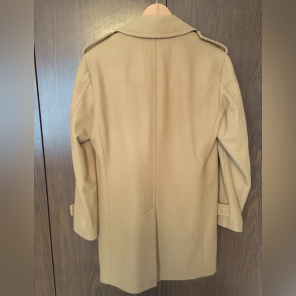 Banana Republic double breasted top coat, mens small, camel color - Picture 2 of 7